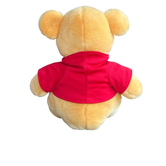 DISNEY WORLD Large Plush Winnie the Pooh 17" Sitting Red Shirt Pooh Bear - Picture 3 of 5